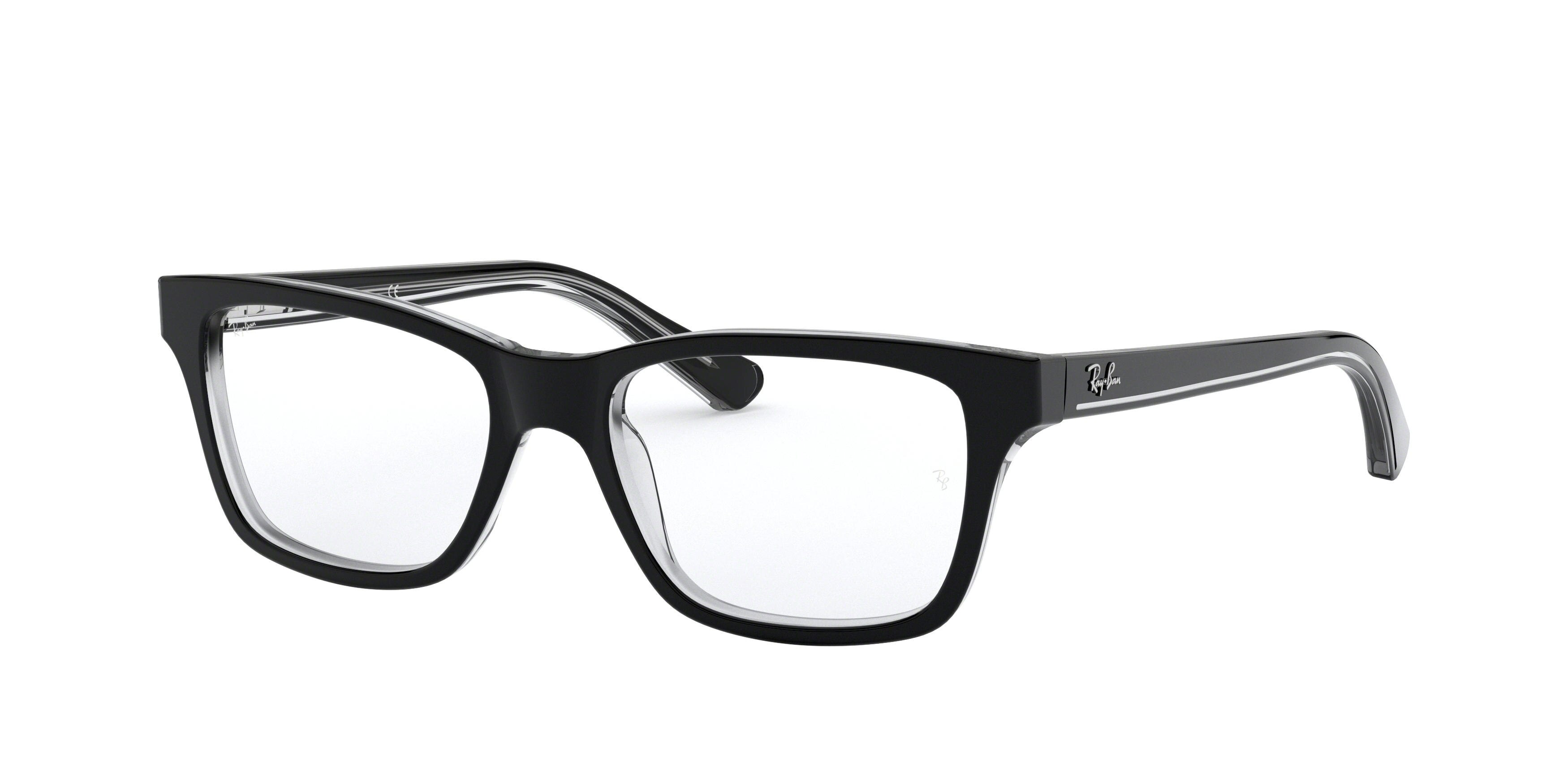 Ray - Ban Enfant RY1536 3529 Montures Optiques Plastique Noir Carré-image